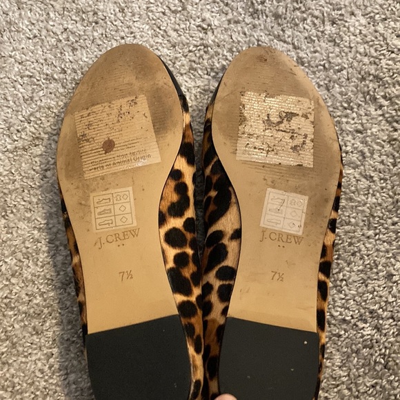 J Crew leopard ballet flats - Picture 2 of 3